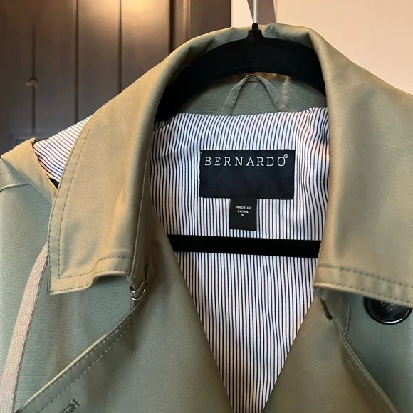 Bernardo Olive Green Trench Coat - Picture 2 of 7